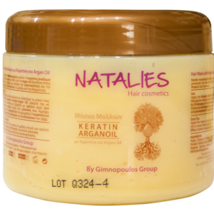 Μάσκα μαλλιών με κερατίνη και έλαιο Argan Natalies (0,5lt)